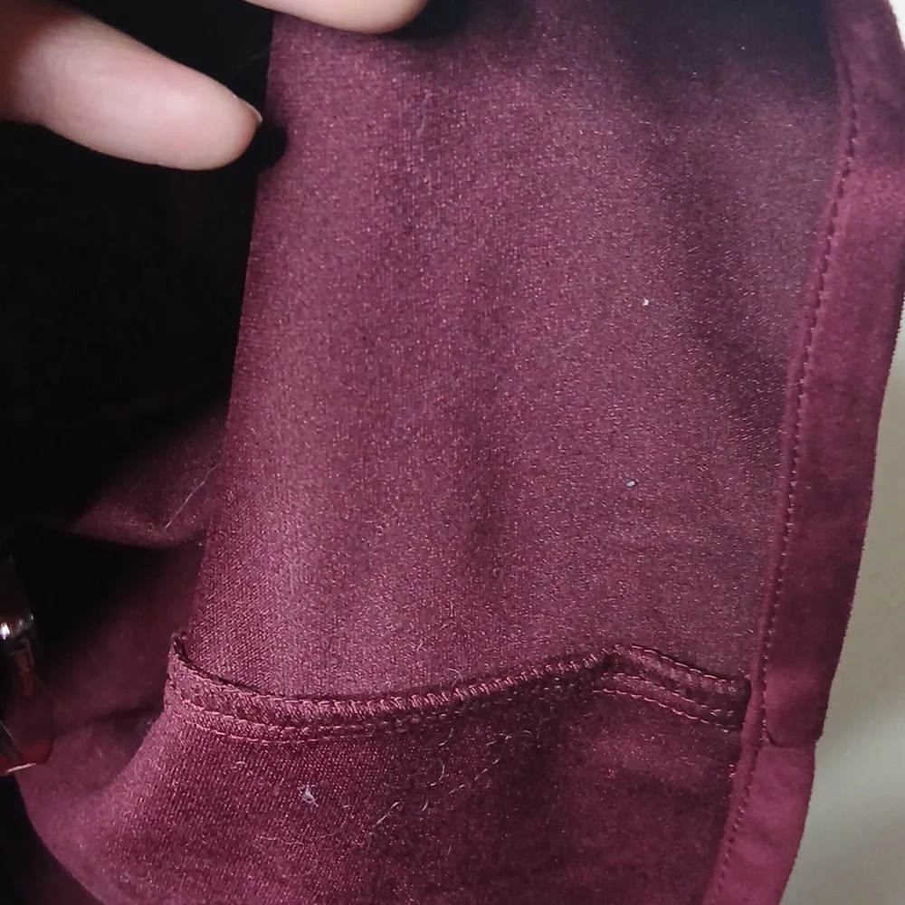 Flying Tomato Burgundy Wine Boho Mini Dress Size Medium - Picture 10 of 16